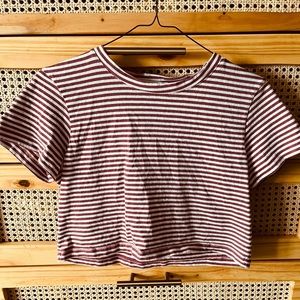 striped crop top